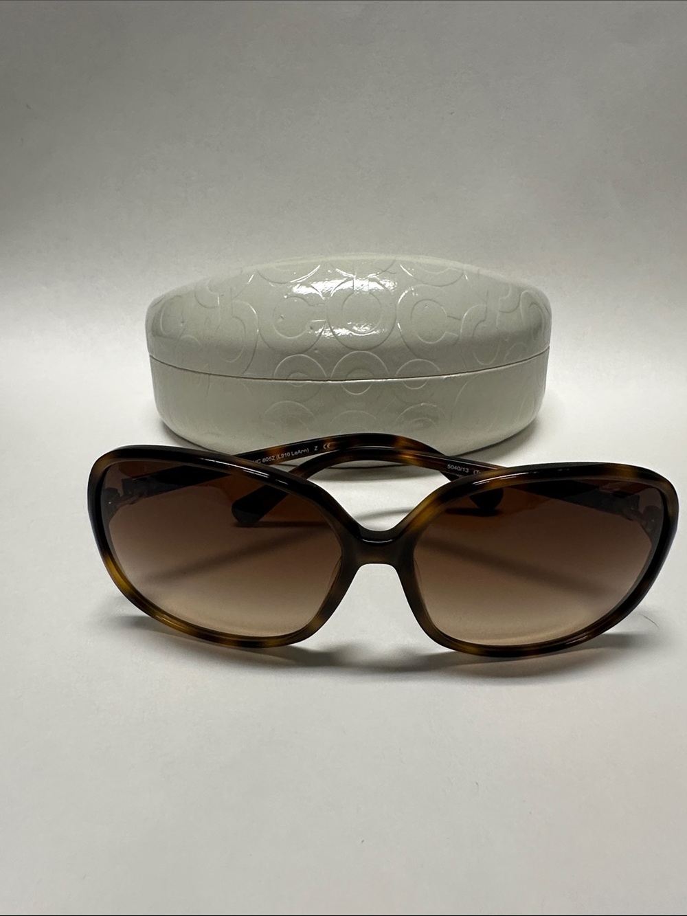 Coach Women’s Tortoiseshell Sunglasses with Brown Gradient Lenses